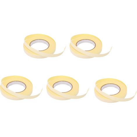 Lot de 5 rubans adhésifs en acétate blanc pour câblage d'écrans électroniques, épaisseur de la couche adhésive : 0,22 mm (usage courant) (1/5)
