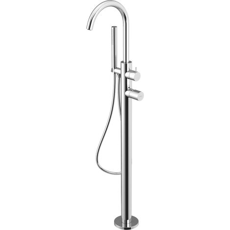 Mitigeur de baignoire sur pied ULTRATAP (raccordement au sol), chrome
