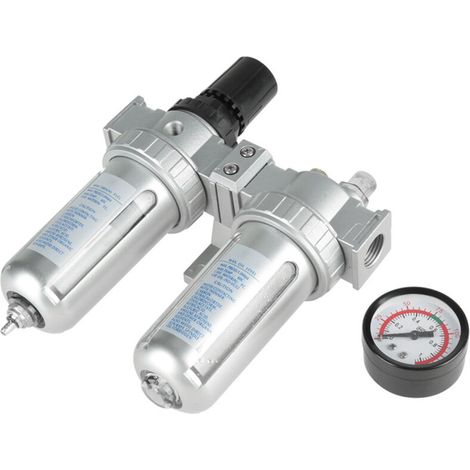 Filtro-regulador de aire comprimido para herramientas neumáticas – Resistencia máxima 1 MPa, filtración de agua/aceite, alto rendimiento