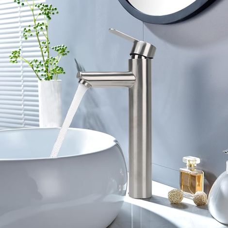 304 Stainless Steel Bathroom Sink Mixer Tap (1/5)