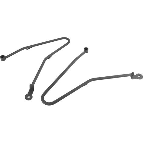 Supports de sacoches avec barres de fixation et protections, compatibles avec Triumph Bonneville T100/Thruxton 900 (noir) (1/5)