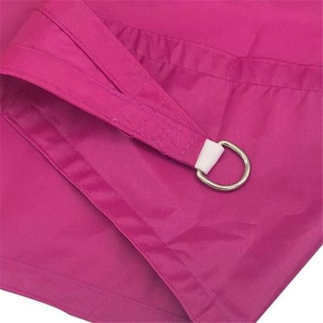 Voile D'ombrage Rectangulaire 2.5x2.5m Imperméable PES Toile Ombrage 98% UV Protection pour Jardin Terrasse Balcon Piscine Fête Extérieur, Rose Rouge (1/5)