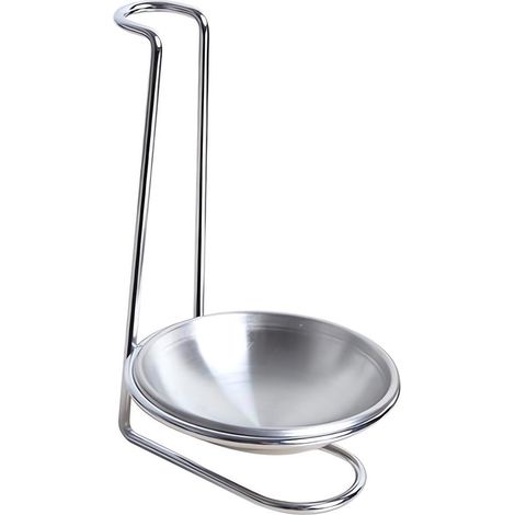 Porta-cucchiaio,Poggia-cucchiaio da appoggio,Porta-cucchiaio in acciaio inox,Lavabile in lavastoviglie,Organizzatore da cucina,Argento (1/5)