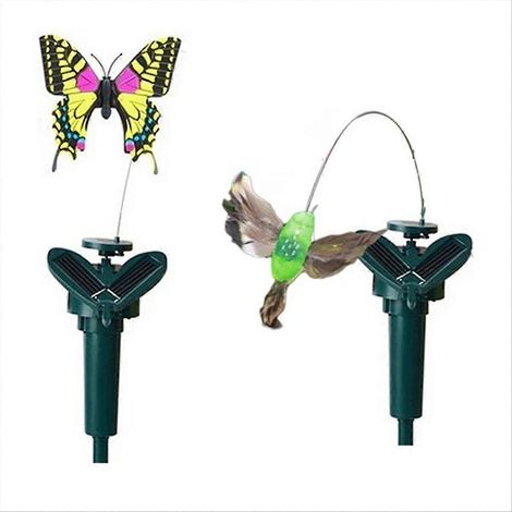 Décoration artisanale imperméable avec oiseaux et papillons pour une ambiance champêtre. (1/5)