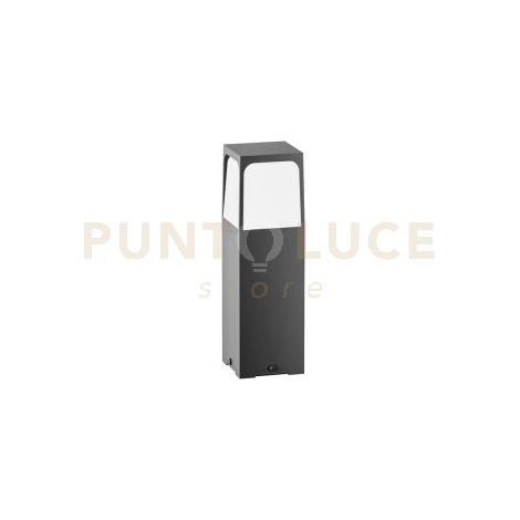 GES2031- PALETTO H.30CM 1 LUCE ATTACCO E27 IP44 IN ALLUMINIO GRIGIO ANTRACITE