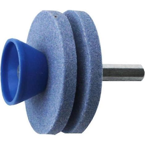 Affûteur de lame de tondeuse à gazon polyvalent, affûteur abrasif pour outils de jardin, compatible avec perceuses électriques et manuelles. (1/5)