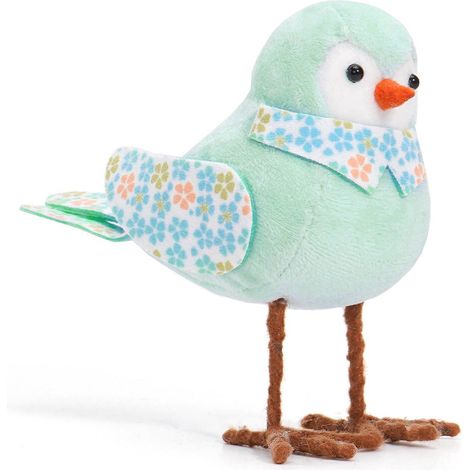 Oiseaux - Décoration De Pâques - Figurines De Table Printanières - Pour Plateau À Étages - Bleu - Lot De 1 (1/3)