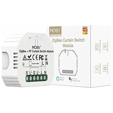 Module De Commutation Pour Volet Roulant - Compatible Moteur Électrique - Fréquence RF433 - Pour Installation Avec Interrupteur Traditionnel - 1 Pièce (1/5)