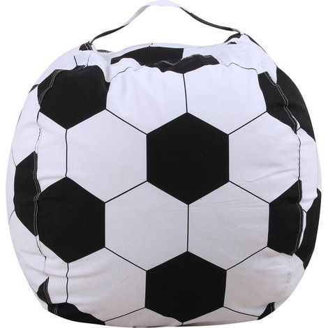 Pouf contenitore da 45 cm con cerniera per bambini, peluche e giochi. (1/5)