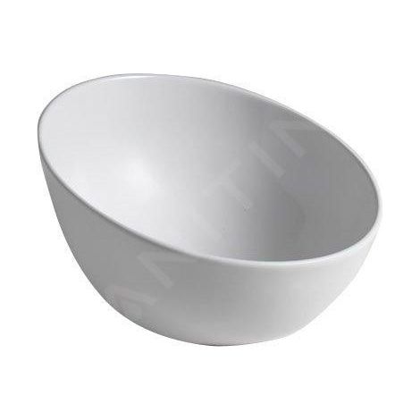 Sapho - Lavabo Dome Obliquo 45x45 cm, blanc WH031 (1/5)