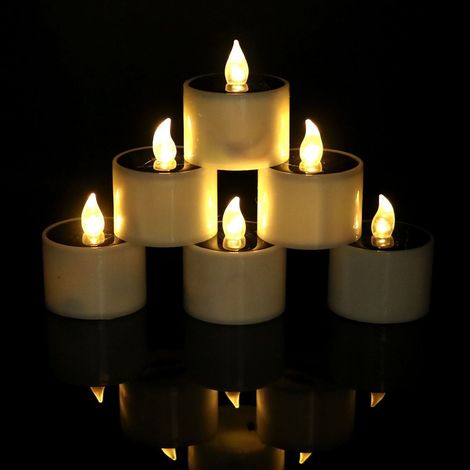 Lampes solaires, 6 bougies sans flamme-AquaForge
