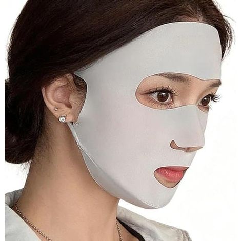 Masque facial universel en soie avec protection UV pour une utilisation en extérieur, pêche et randonnée, avec ouverture pour la bouche. (1/4)