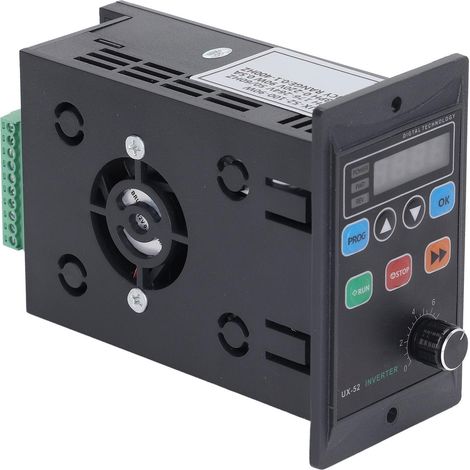 Variateur de fréquence 90W, convertisseur monophasé 176-264V vers triphasé 0-220V, pour ventilateurs et pompes à eau (1/5)