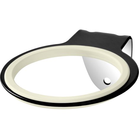 Supporto da parete per asciugacapelli Q96, nero (1/5)