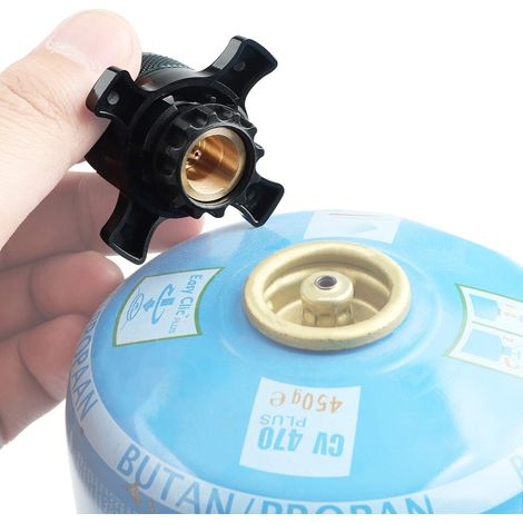 Adaptateur Compatible avec CAMPINGAZ Transition de Cartouches à Fermeture Baïonnette à Cartouche Filetage Vis 7/16" (1/5)