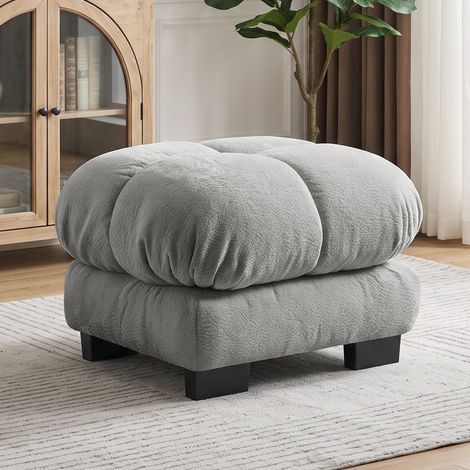 Canapé tissu chenille douce résistante coussins matelassés anti affaissement anti glissement accoudoirs incurvés montage facile coussins sous vide salon (1/5)
