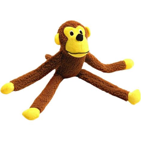 interactif Monkey Peluche jouet – doux et résistant aux morsures – pour chiens, Cats et réduction de l'anxiété (1/5)