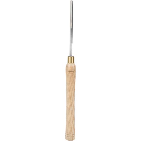 Tour à bois HSS ciseaux à main 8mm/0.3in lame en arc intérieur avec manche en bois