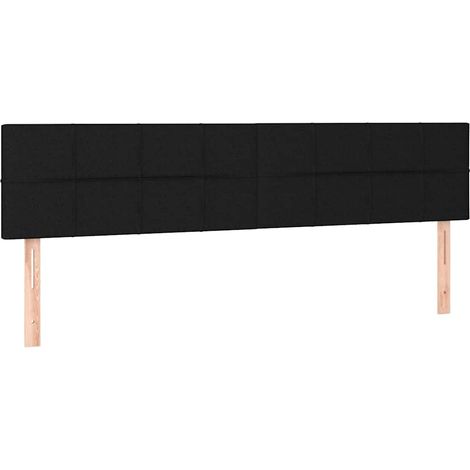 Maison Exclusive - Cabeceros tela negro 180x5x78/88 cm (1/5)