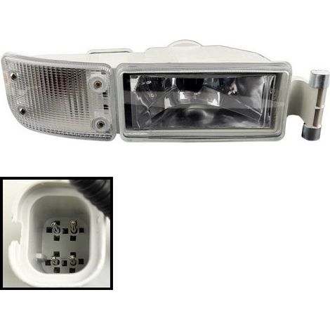 Faro/antibrouillard con señal blanca MAN TGA TGL TGM Lion's City Classic Coach Regio Star Centroliner, OE 81253206114 2000-2009 (1/3)