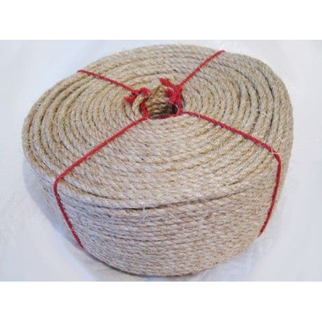 12MM x 220 Metre (720 Foot) Natural Sisal Rope - Decking Garden
