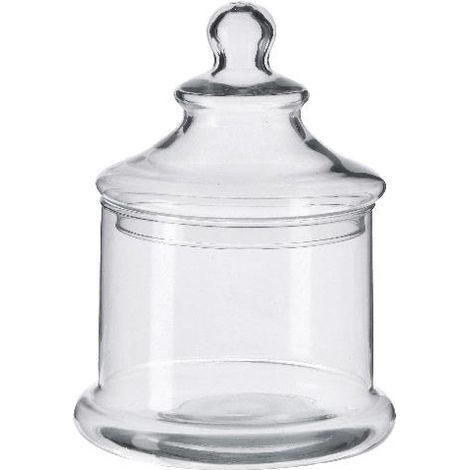 Scatola Potiche Barattolo da Cucina in Vetro con Coperchio 17 x 27 cm (1/2)