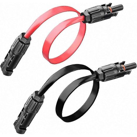 Câble plat 12AWG 65 cm/26 po/2,17 pi pour panneau solaire portable, fenêtre ou balcon. (1/5)