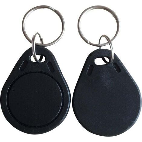 Lot de 10 badges RFID 13.56 MHz programmables – Étanches et modifiables via application MCT Android – Pour gestion d'accès et contrôle d'accès - 56Mhz (1/2)