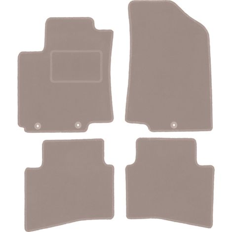 Beige Veloursmatten für: Kia Rio III UB Fließheck (2011-2017) (1/5)