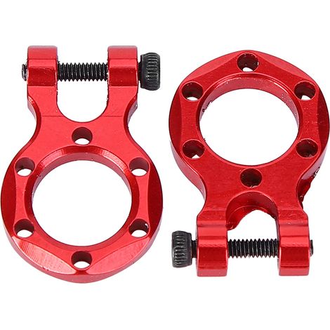 2 pièces Crochet de Remorque Métallique pour TRAXXAS TRX-4, Accessoires Décoratifs RC 1/10 (Rouge) (1/5)