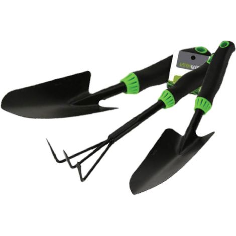 ATTREZZI GIARDINO SET 'BASIC' - KIT DA 3 PZ -