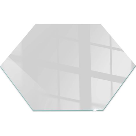 Vetro Decorativo Per Camino E Soggiorno Piastra In ESG Vetro Moderno Per Stufa A Legna Per Camino Colore Grigio h40 cm (1/5)