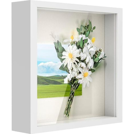 Bilderrahmen 3D Objektrahmen 20x20x4cm Weiß 1er 20x20 cm (1/5)