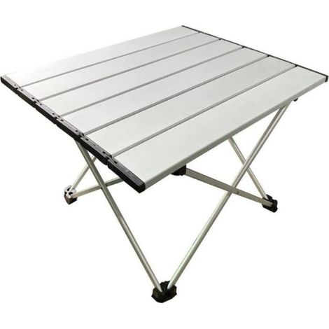 Table Pliante - Aluminium - Pour Camping Pique-Nique Barbecue Plage Pêche - 1 Unité (1/4)