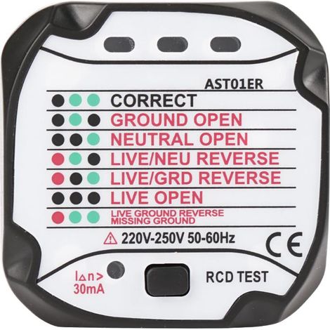 BSIDE AST01 Testeur de Prise Électrique Portable Professionnel 220V (Fiche UE) (1/5)