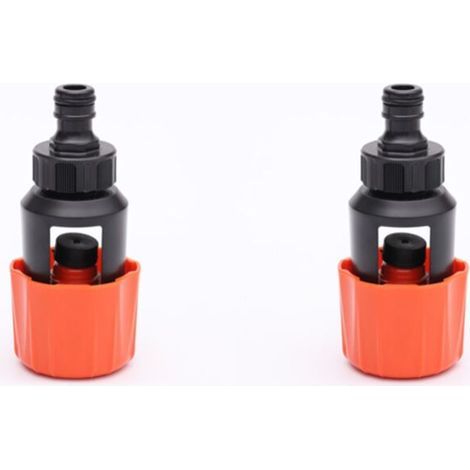 Connettore per tubo da giardino Lntyq - 2 pezzi - Connettore per tubo da giardino per rubinetto - Adattatore universale per rubinetto da cucina/bagno a tubo da giardino - Detrattore d'acqua universale (1/5)