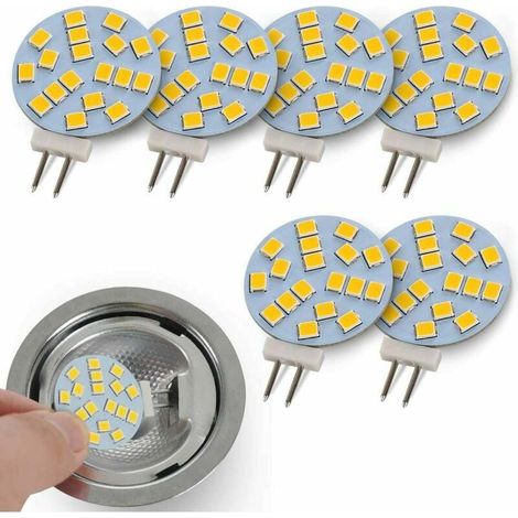 Lot de 6 Ampoule LED, type maïs, blanc chaud, diffusion 360°, longue durée, maison bureau extérieur (1/5)
