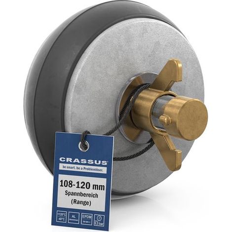 Bouchon à dégagement rapide CR CSV 114 (108-120 mm), 0,5 bar, L : 100 mm, EPDM/Al