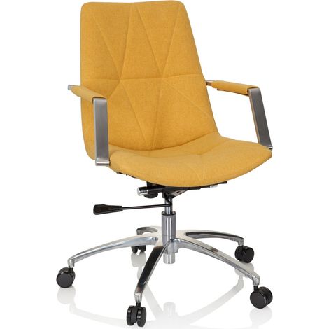 Bürostuhl / Drehstuhl SARANTO II Stoff senf hjh OFFICE (1/5)