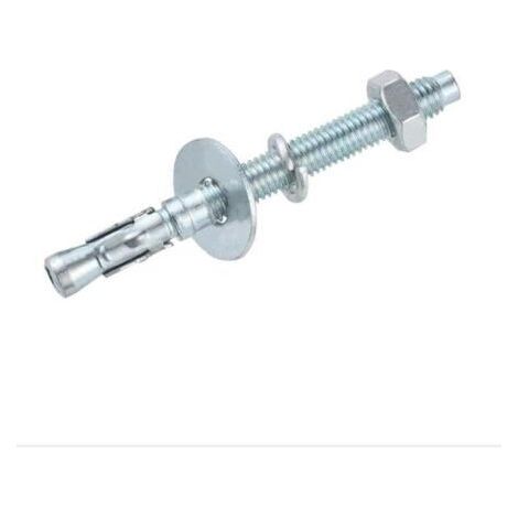 BUNTHAUS (M12 x 100 mm / 10 pièces)Ancrage galvanisé pour charges lourdes  Boulons d'ancrage de qualité industrielle  Chevilles d'ancrage  Ancrages en acier