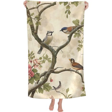 Serviette de plage vintage en microfibre sans sable - Serviette de bain ultra douce à séchage rapide - Serviette de piscine absorbante - Serviette légère - Cadeau pour l'extérieur - 78,7 x