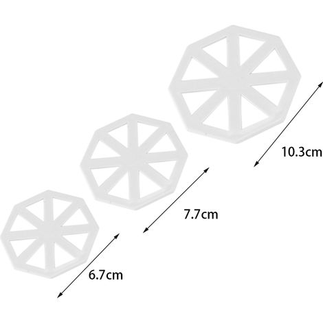 Set mit 3 Flaggengirlanden-Ausstechformen, Silikon-Kuchenform, DIY-Werkzeug für Schokolade und Zuckerpaste (1/5)