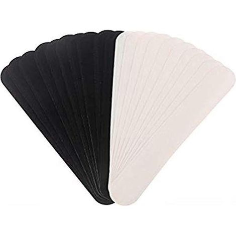 Lot de 40 doublures de chapeau jetables pour casquette, bandeau et protection anti-transpiration, idéales pour le baseball, le tennis et la chasse. Absorbe l'humidité. (1/5)
