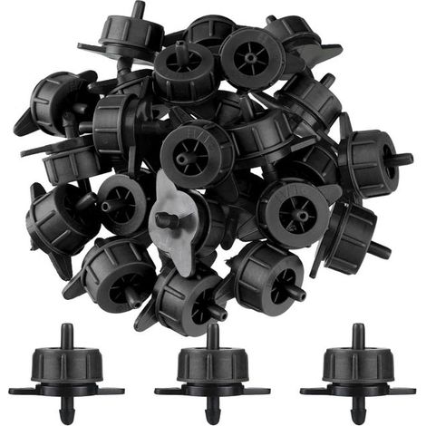 Confezione da 100 gocciolatori autoregolanti, 4 l/h, gocciolatori in linea per microirrigazione, per irrigazione agricola e da giardino (1/5)
