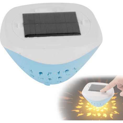 Éclairage de Piscine Flottante, LED Lumiere Piscine Solaire, IP67 Étanche & USB Rechargeables, 4 Couleurs & 6 Modes, Lampe Piscine pour Vase, Spa, Aquarium, Étang