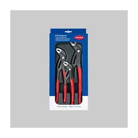 KIT PINZE REGOLABILI POLIGRIP 'COBRA' KNIPEX 3 Pezzi - KNIPEX