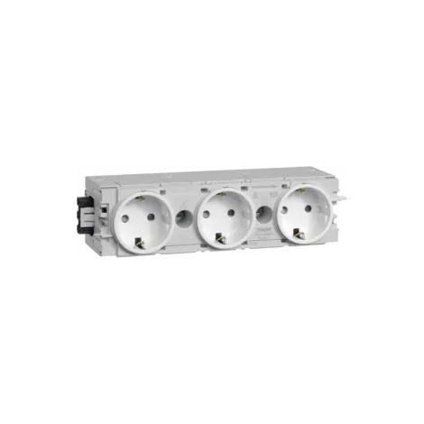 Hager Steckdose 3-fach Wago C-Profil vw GS30009016 (1/2)