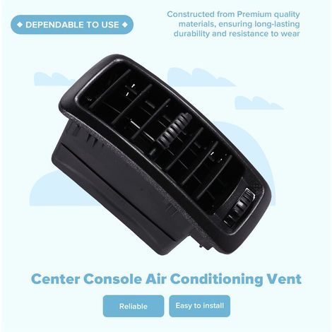 Adecuado para las rejillas de ventilación del aire acondicionado de la consola central negras 7701054458, aplicable a Toyota Vivaro y Toyota Trafic MK2.