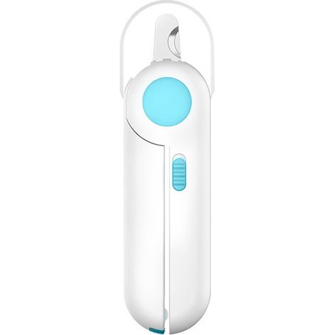 Coupe-ongles pour animaux de compagnie, déflecteur Transparent sûr, petit chien, chat, avec lumière LED, pour chiot, chaton, bleu (1/5)
