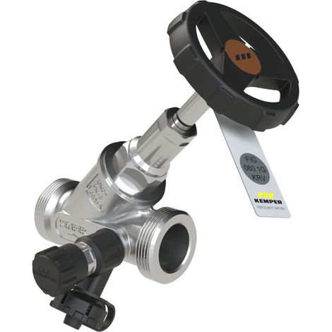 Valvola combinata di ritegno a flusso libero Kemper NIRO, con valvola di scarico, filetto maschio, Figura 060 1G, DN 50, 0601G05000
